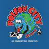 POISON CITY 'Record Store Logo' T-Shirt (Royal Blue)