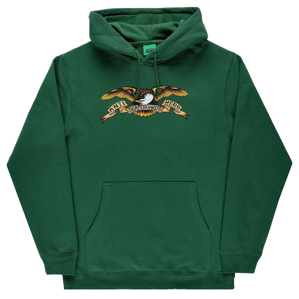 ANTI HERO 'Eagle' Hooded Sweat (Dark Green)