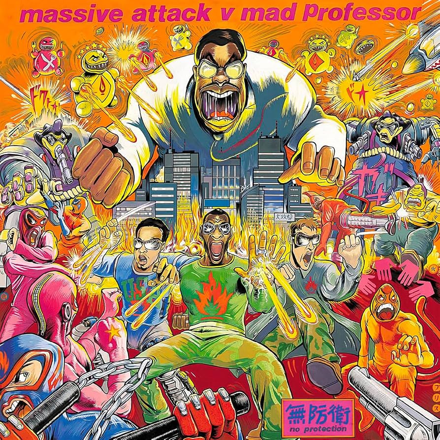 MASSIVE ATTACK V MAD PROFESSOR 'No Protection' LP