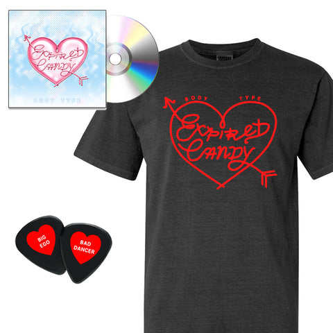 BODY TYPE 'Expired Candy' CD + T-Shirt Pack