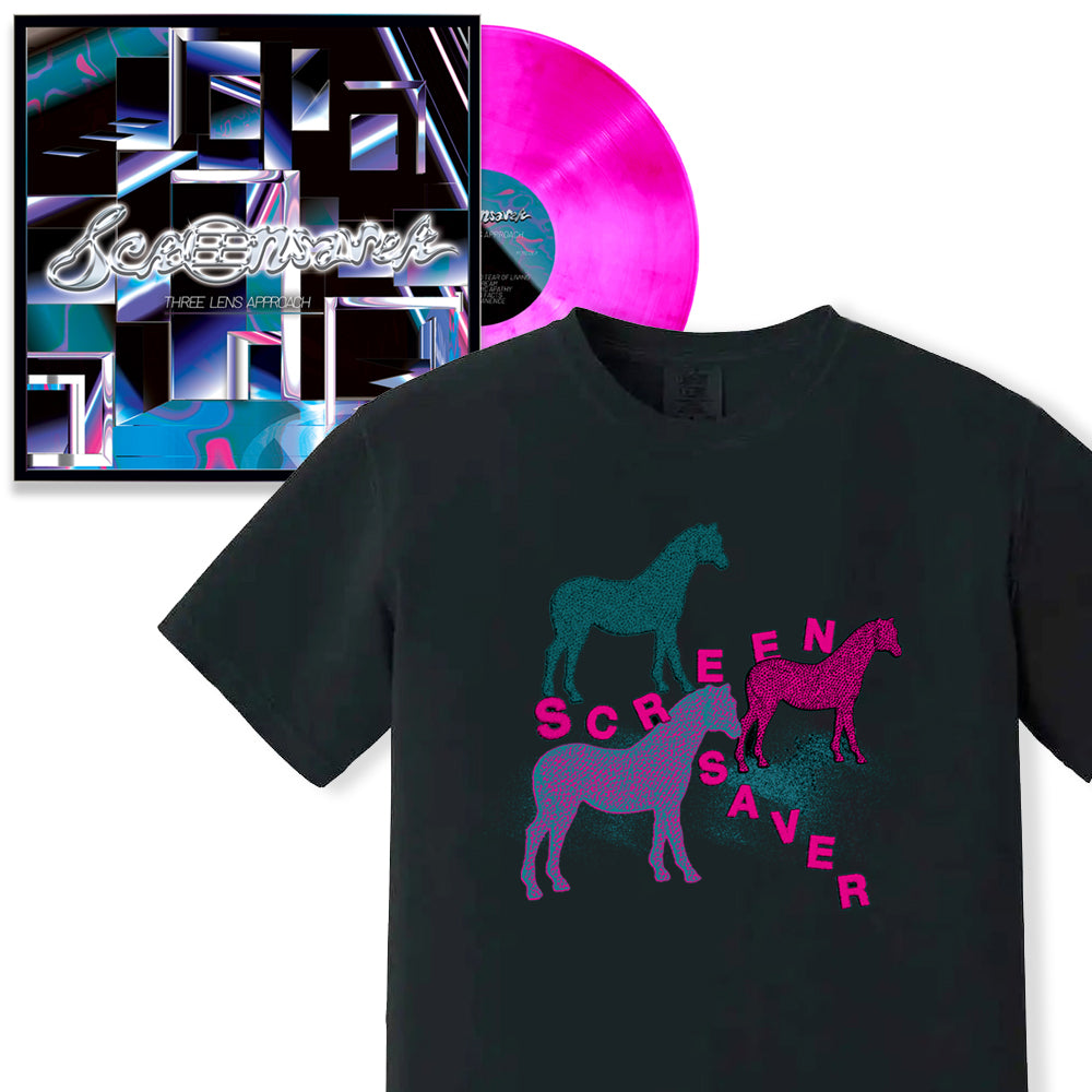 SCREENSAVER 'Three Lens Approach' LP + T-Shirt