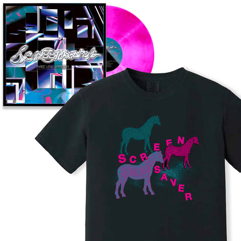 SCREENSAVER 'Three Lens Approach' LP + T-Shirt