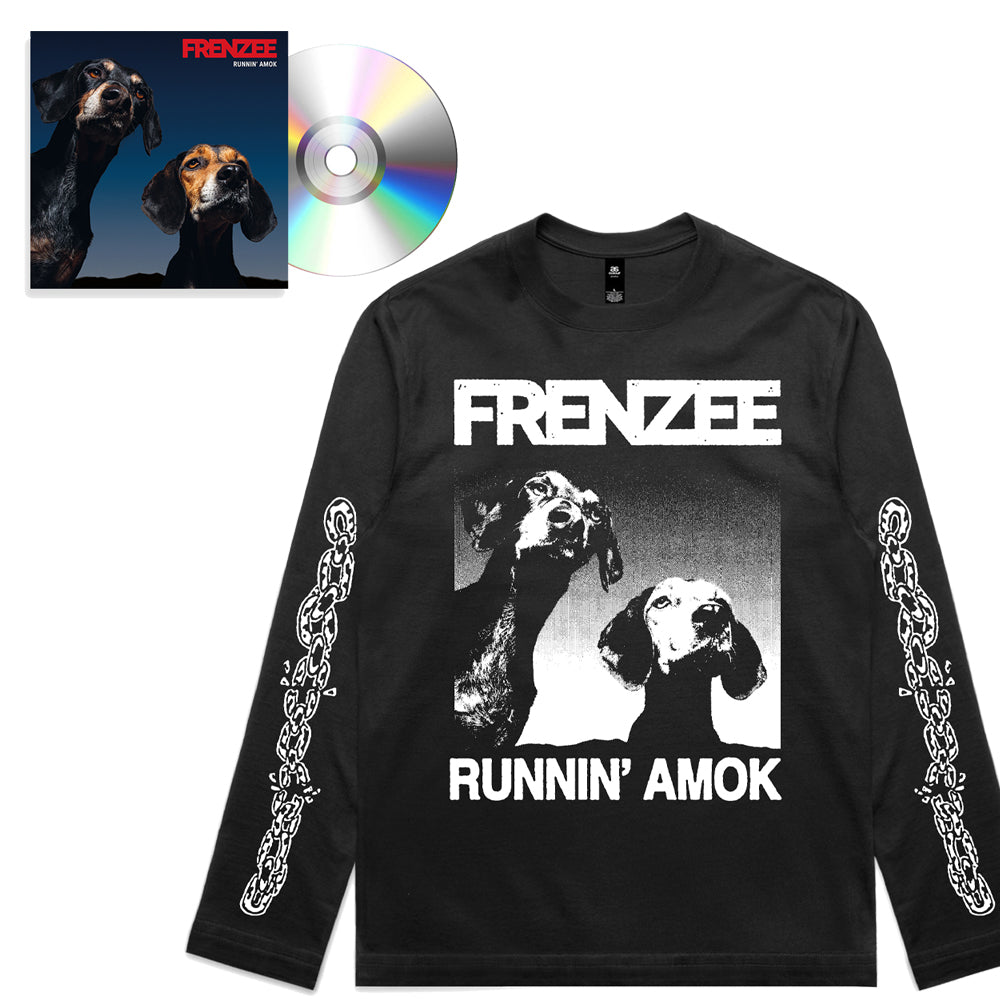FRENZEE 'RUNNIN' AMOK' CD + Longsleeve T-Shirt