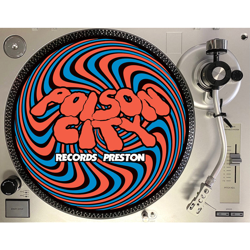 POISON CITY 'Head Spin' Record Player Slipmat
