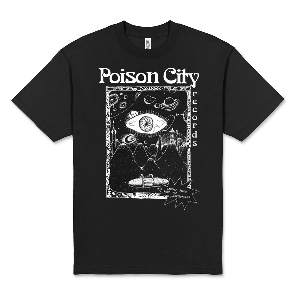 POISON CITY 'Archie Fitzgerald' T-Shirt (Black/ White)