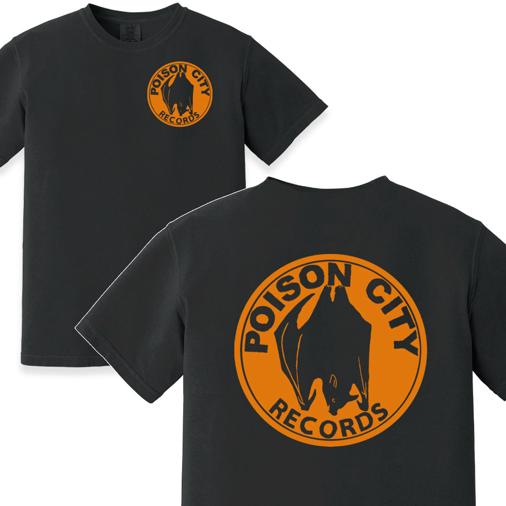 POISON CITY 'Bat' T-Shirt (Halloween Orange)