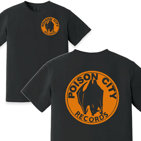 POISON CITY 'Bat' T-Shirt (Halloween Orange)