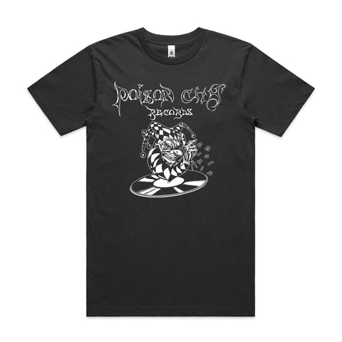 POISON CITY 'Jester' T-Shirt (Faded Black)