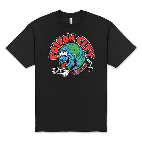 POISON CITY 'Record Store Logo' T-Shirt