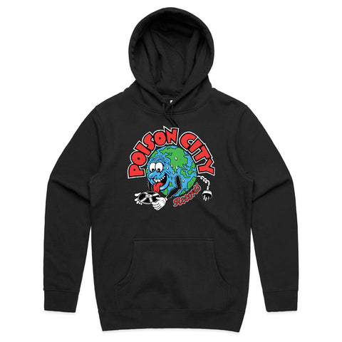 POISON CITY 'Record Store' Hooded Sweat