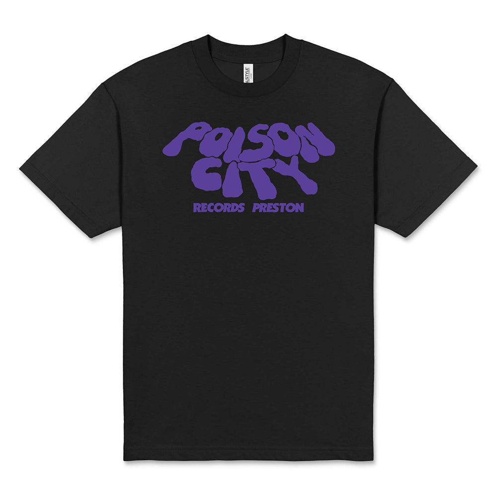 POISON CITY 'Smoked' T-Shirt (Black/ Purple)