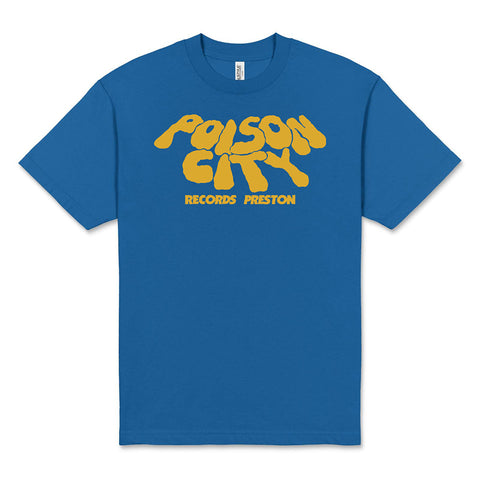 POISON CITY 'Smoked' T-Shirt (Royal Blue/ Mustard)