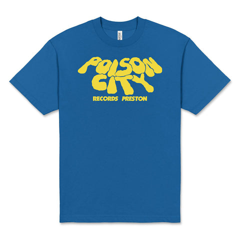 POISON CITY 'Smoked' T-Shirt (Royal Blue/ Yellow)