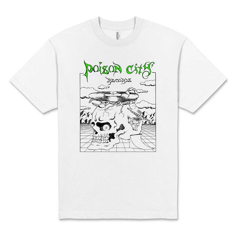 POISON CITY 'Spiral Skull' T-Shirt