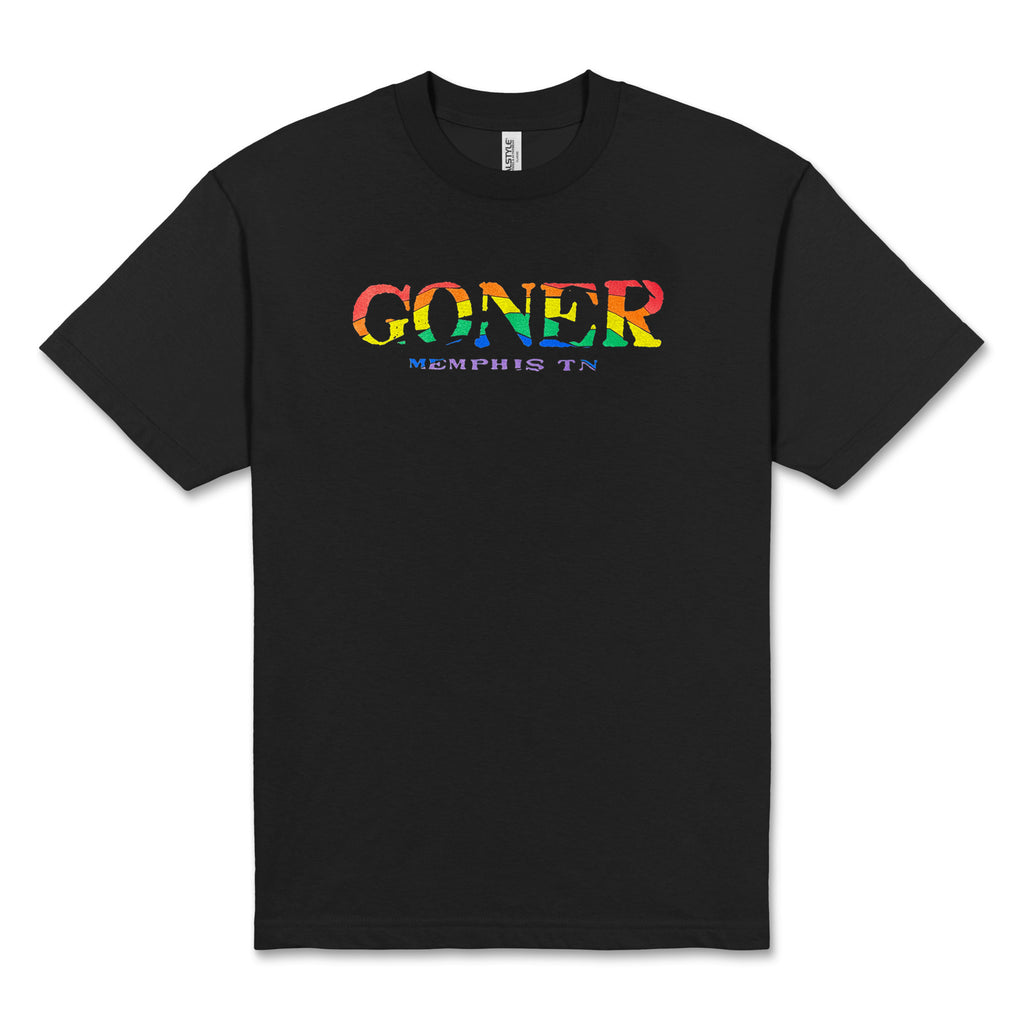 GONER RECORDS 'Logo - Rainbow' T-Shirt