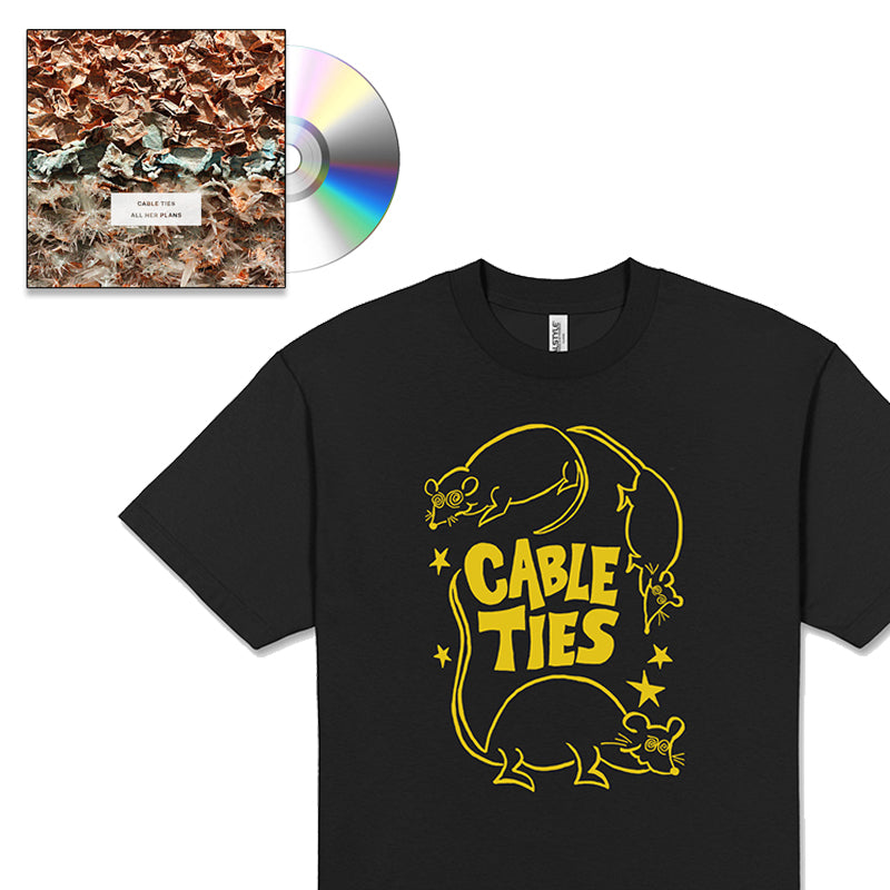 CABLE TIES 'All Her Plans' CD + T-Shirt