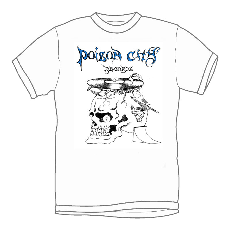 POISON CITY 'Spiral Skull' T-Shirt
