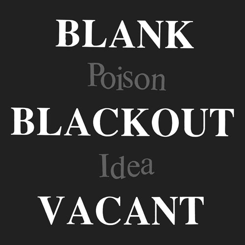 POISON IDEA 'Blank Blackout Vacant' 2LP